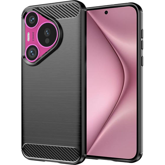 Techsuit - Carbon Silicone - Huawei Pura 70 - Black