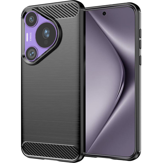 Techsuit - Carbon Silicone - Huawei Pura 70 Pro - Black