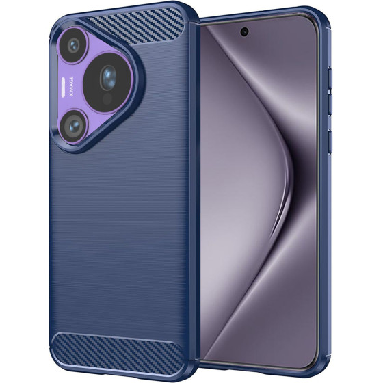 Techsuit - Carbon Silicone - Huawei Pura 70 Pro - Blue