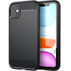 Techsuit - Carbon Silicone - iPhone 11 - Black