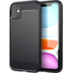 Techsuit - Carbon Silicone - iPhone 11 - Black