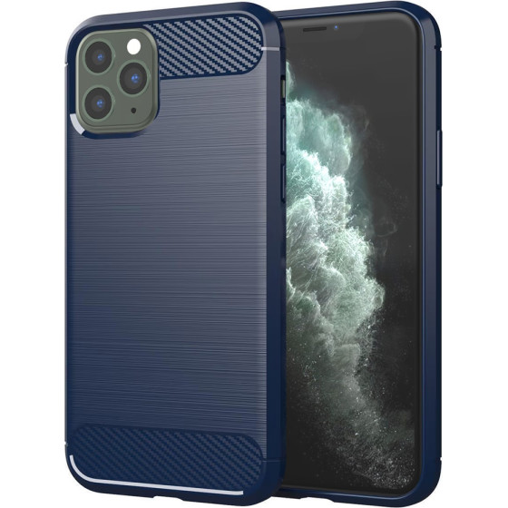 Techsuit - Carbon Silicone - iPhone 11 Pro Max - Blue