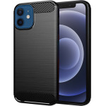 Techsuit - Carbon Silicone - iPhone 12 / iPhone 12 Pro - Black