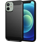 Techsuit - Carbon Silicone - iPhone 12 Mini - Black