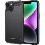 Techsuit - Carbon Silicone - iPhone 14 - Black