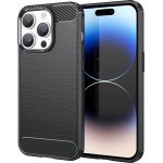 Techsuit - Carbon Silicone - iPhone 14 Pro - Black