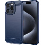 Techsuit - Carbon Silicone - iPhone 15 Pro - Blue