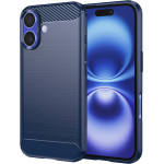Techsuit - Carbon Silicone - iPhone 16 - Blue