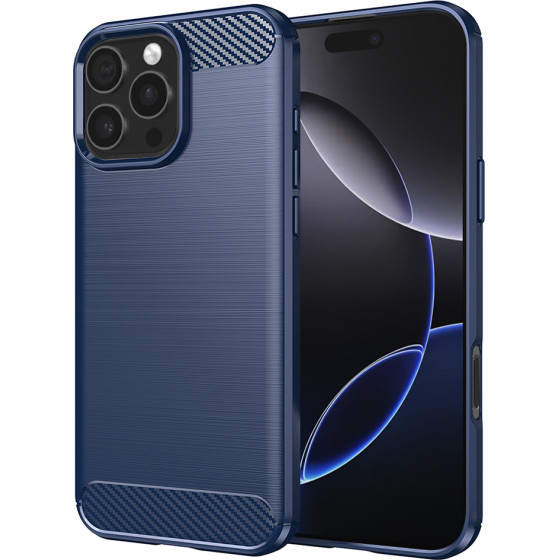 Techsuit - Carbon Silicone - iPhone 16 Pro Max - Blue