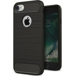 Techsuit - Carbon Silicone - iPhone 7 / iPhone 8 - Black