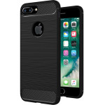 Techsuit - Carbon Silicone - iPhone 7 Plus - Black