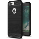 Techsuit - Carbon Silicone - iPhone 8 Plus - Black
