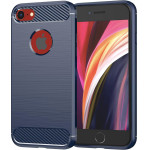 Techsuit - Carbon Silicone - iPhone SE 2, SE 2020 / iPhone SE 3, SE 2022 - Blue