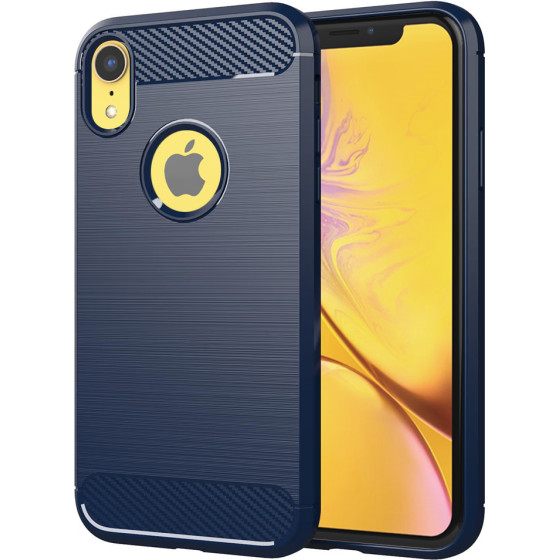 Techsuit - Carbon Silicone - iPhone XR - Blue