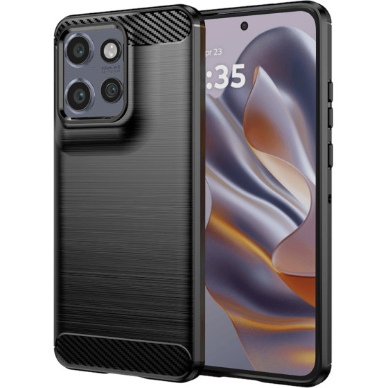 Techsuit - Carbon Silicone - Motorola Edge 50 Neo / Motorola ThinkPhone 25 - Black