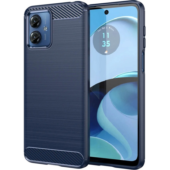 Techsuit - Carbon Silicone - Motorola Moto G14 - Blue
