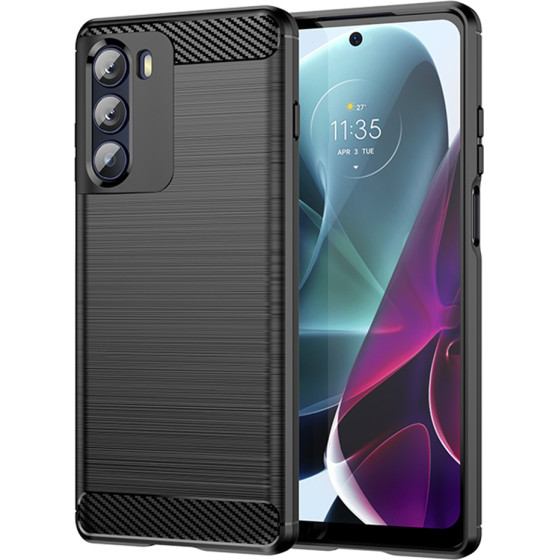 Techsuit - Carbon Silicone - Motorola Moto G200 5G / Edge S30 5G - Black
