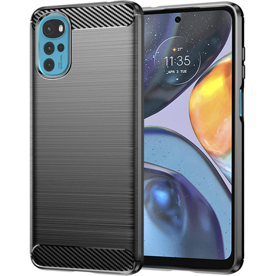 Techsuit - Carbon Silicone - Motorola Moto G22 - Black