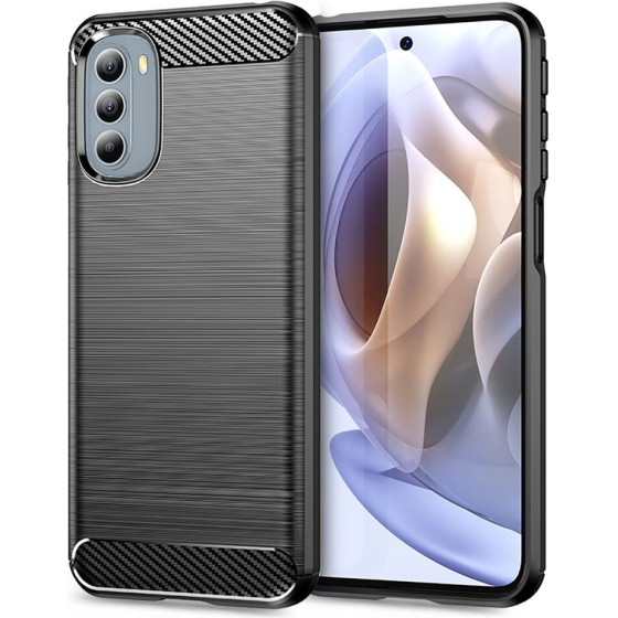 Techsuit - Carbon Silicone - Motorola Moto G31 4G / Moto G41 4G - Black