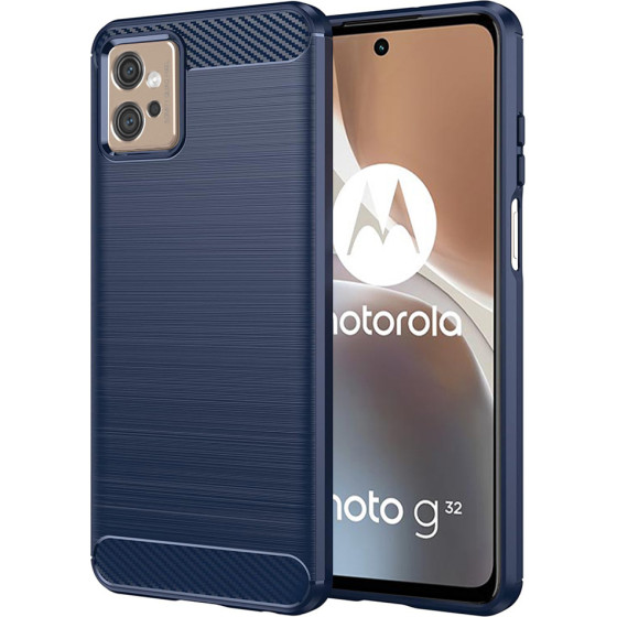Techsuit - Carbon Silicone - Motorola Moto G32 - Blue