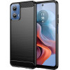 Techsuit - Carbon Silicone - Motorola Moto G34 / Moto G45 - Black
