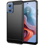 Techsuit - Carbon Silicone - Motorola Moto G34 / Moto G45 - Black