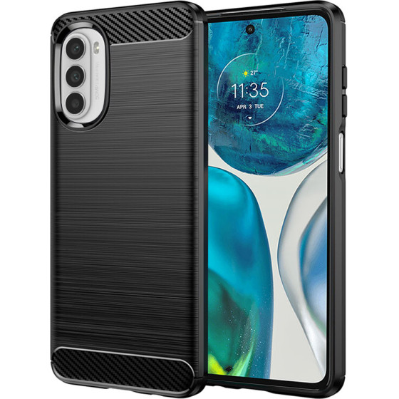 Techsuit - Carbon Silicone - Motorola Moto G52 4G / Moto G82 5G - Black
