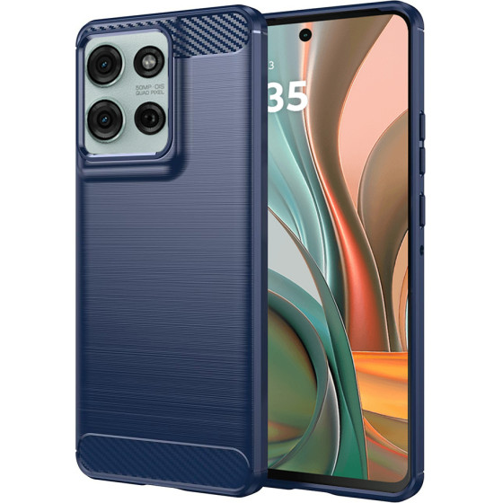 Techsuit - Carbon Silicone - Motorola Moto G75 - Blue