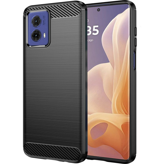 Techsuit - Carbon Silicone - Motorola Moto G85 - Black