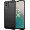 Techsuit - Carbon Silicone - Nokia C32 - Black