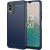 Techsuit - Carbon Silicone - Nokia C32 - Blue