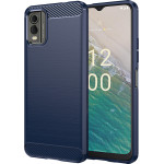 Techsuit - Carbon Silicone - Nokia C32 - Blue