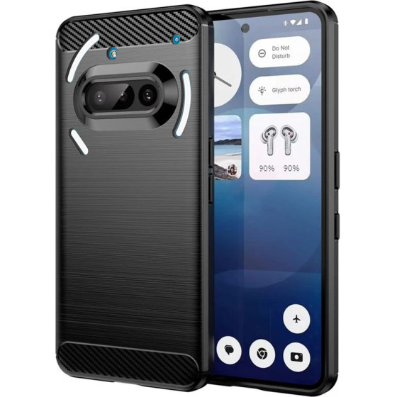 Techsuit - Carbon Silicone - Nothing Phone (3a) - Black