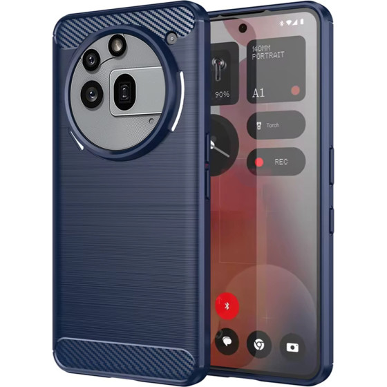 Techsuit - Carbon Silicone - Nothing Phone (3a) Pro - Blue