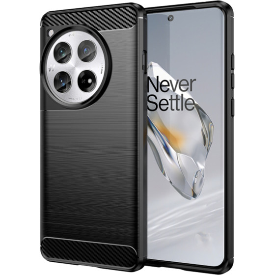 Techsuit - Carbon Silicone - OnePlus 12 - Black