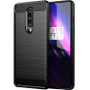 Techsuit - Carbon Silicone - OnePlus 8 - Black