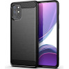 Techsuit - Carbon Silicone - OnePlus 8T - Black