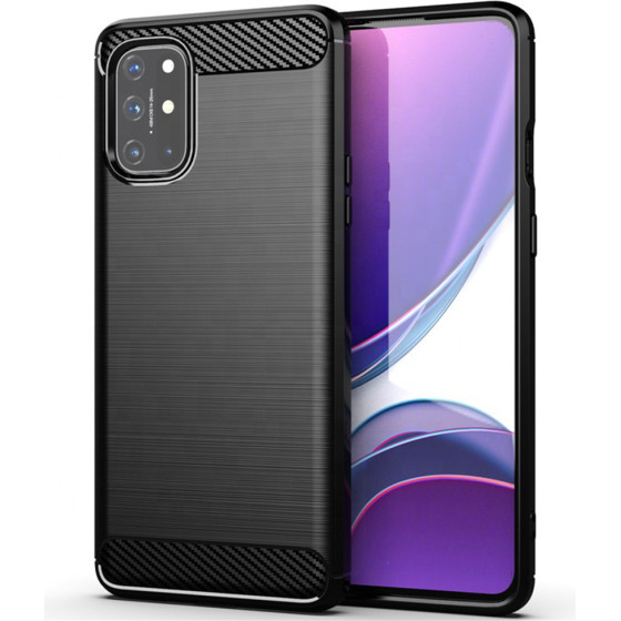 Techsuit - Carbon Silicone - OnePlus 8T - Black