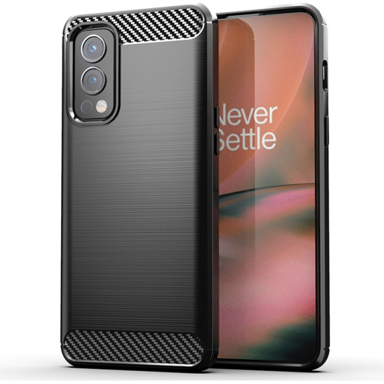 Techsuit - Carbon Silicone - OnePlus Nord 2 5G - Black