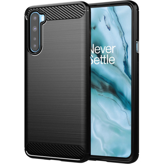 Techsuit - Carbon Silicone - OnePlus Nord 5G - Black