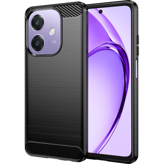 Techsuit - Carbon Silicone - Oppo A40 4G / A60 5G - Black