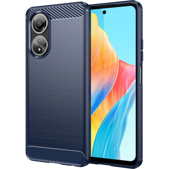Techsuit - Carbon Silicone - Oppo A58 4G - Blue