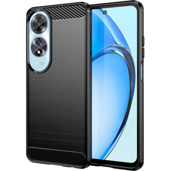 Techsuit - Carbon Silicone - Oppo A60 4G - Black