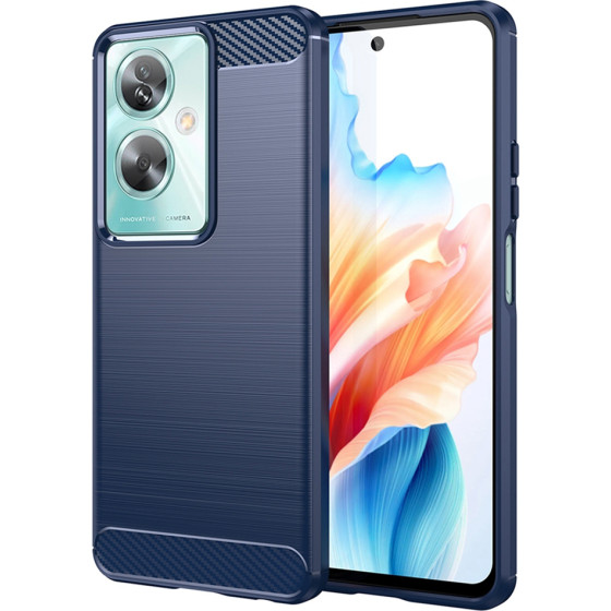 Techsuit - Carbon Silicone - Oppo A79 5G / OnePlus Nord N30 SE - Blue