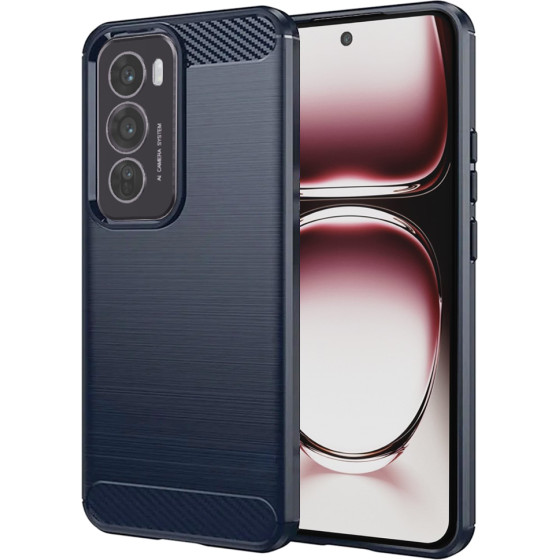 Techsuit - Carbon Silicone - Oppo Reno12 Pro - Blue