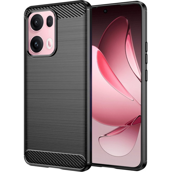 Techsuit - Carbon Silicone - Oppo Reno13 Pro - Black
