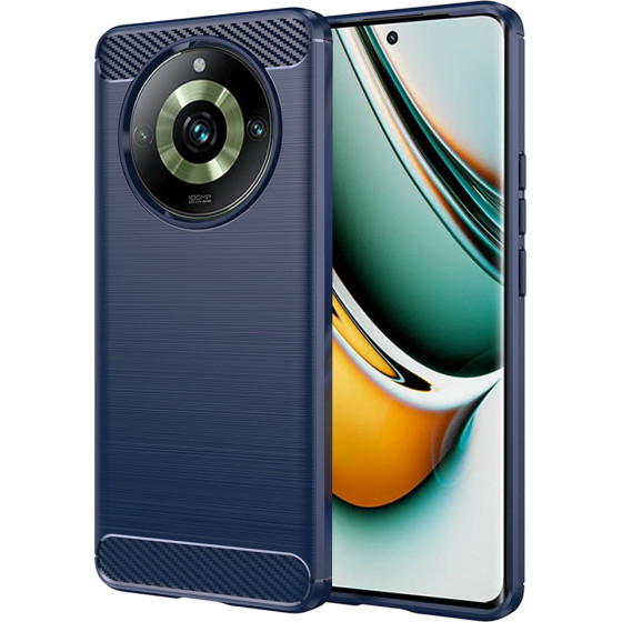 Techsuit - Carbon Silicone - Realme 11 Pro / 11 Pro+ - Blue