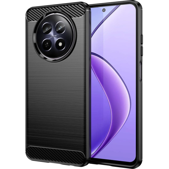 Techsuit - Carbon Silicone - Realme 12 / 12x - Black