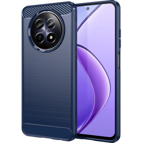 Techsuit - Carbon Silicone - Realme 12 / 12x - Blue