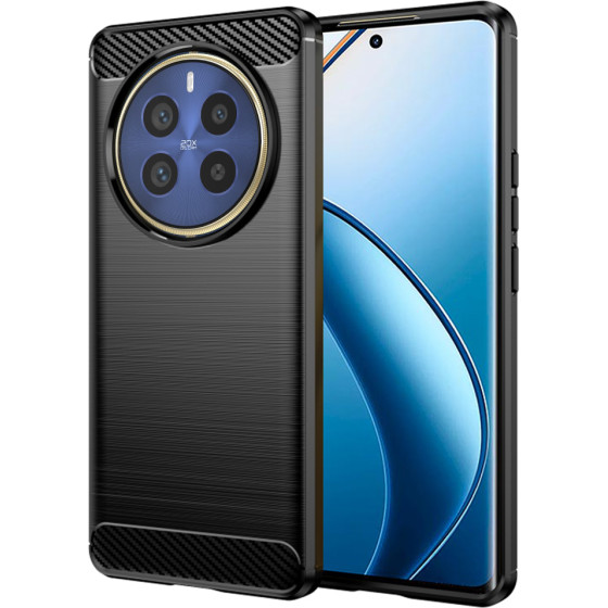 Techsuit - Carbon Silicone - Realme 12 Pro / 12 Pro+ - Black